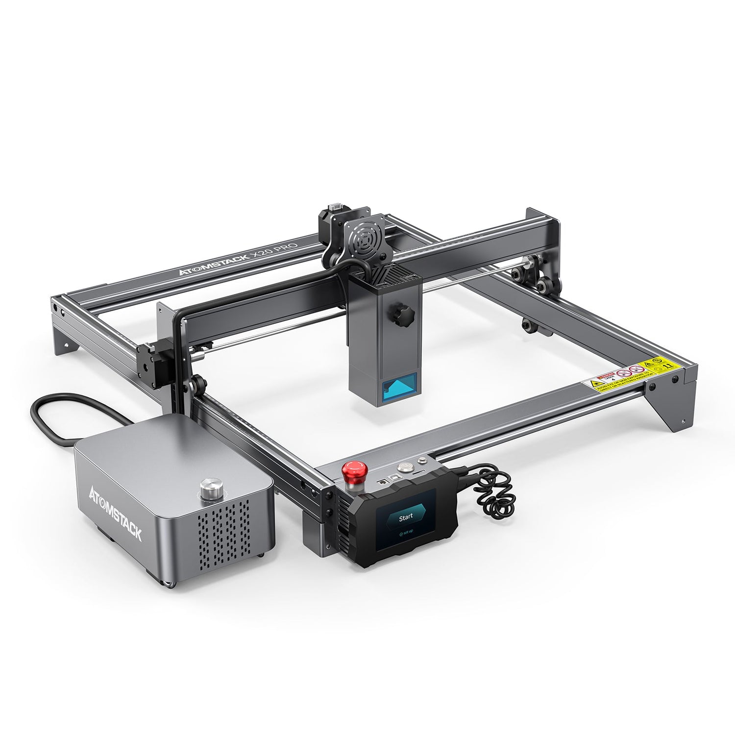 ATOMSTACK X20 Pro S20 Pro A20 Pro 130W Macchina di incisione e taglio a quattro laser con sistema di assistenza all'aria incorporato